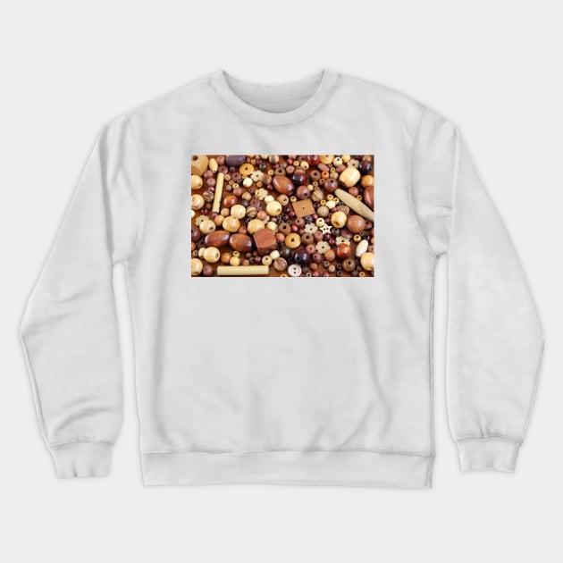 Wooden Beads Crewneck Sweatshirt by pinkal